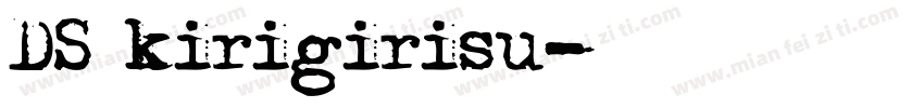 DS kirigirisu字体转换